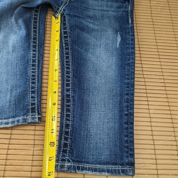 Miss Me Capri Jeans Girls Size 12 Style JK4288P9 Youth Stock Show Rodeo Flap. Mm - Picture 3 of 7